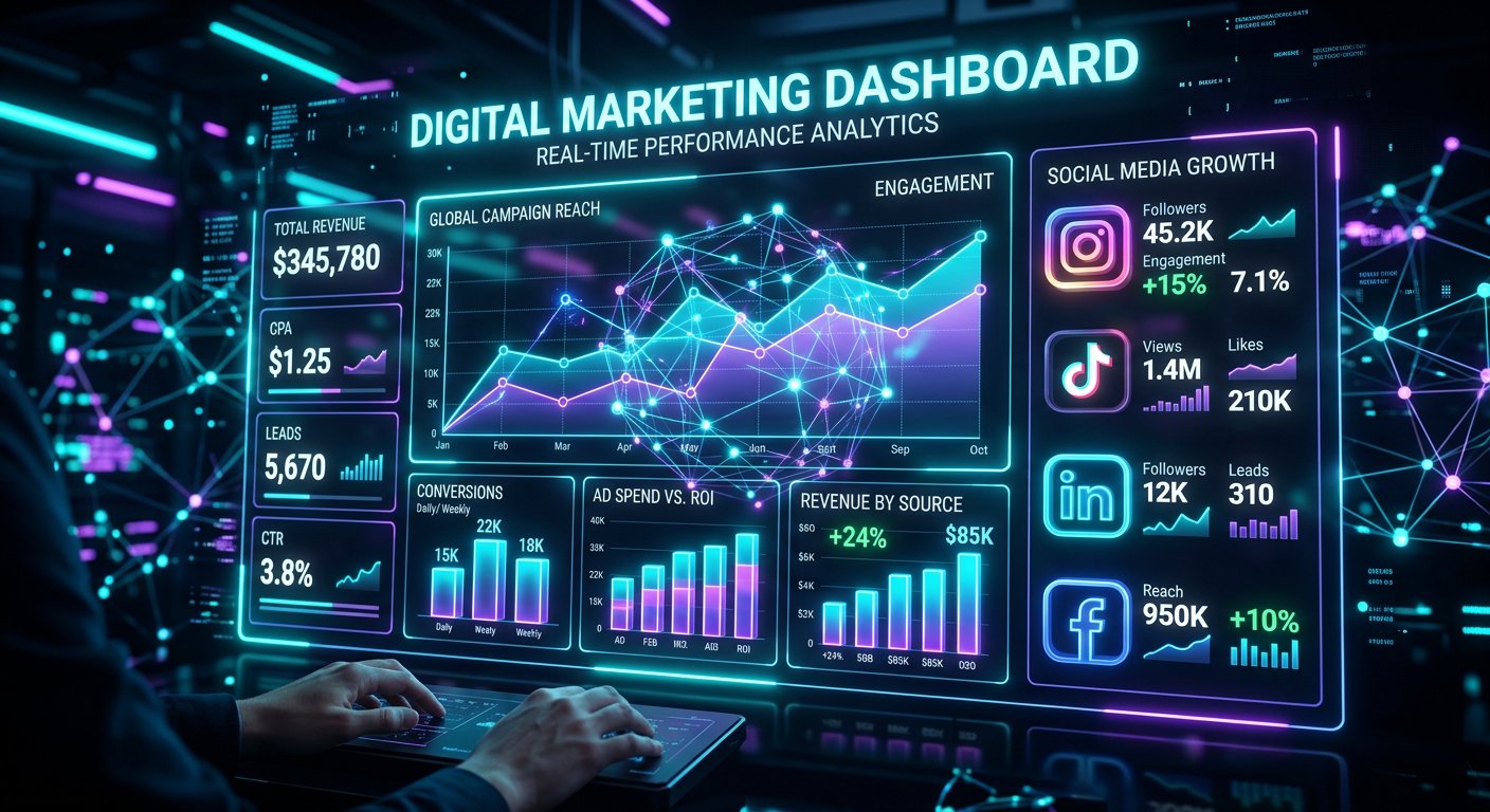 Digital Marketing and SEO Analytics Dashboard